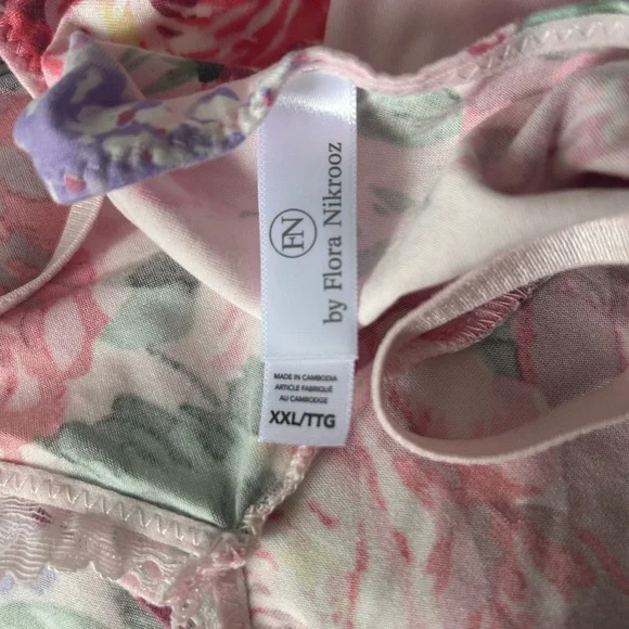 🌸NWOT🌸 Flora Nikrooz Pink Lace Chemise - Picture 4 of 6